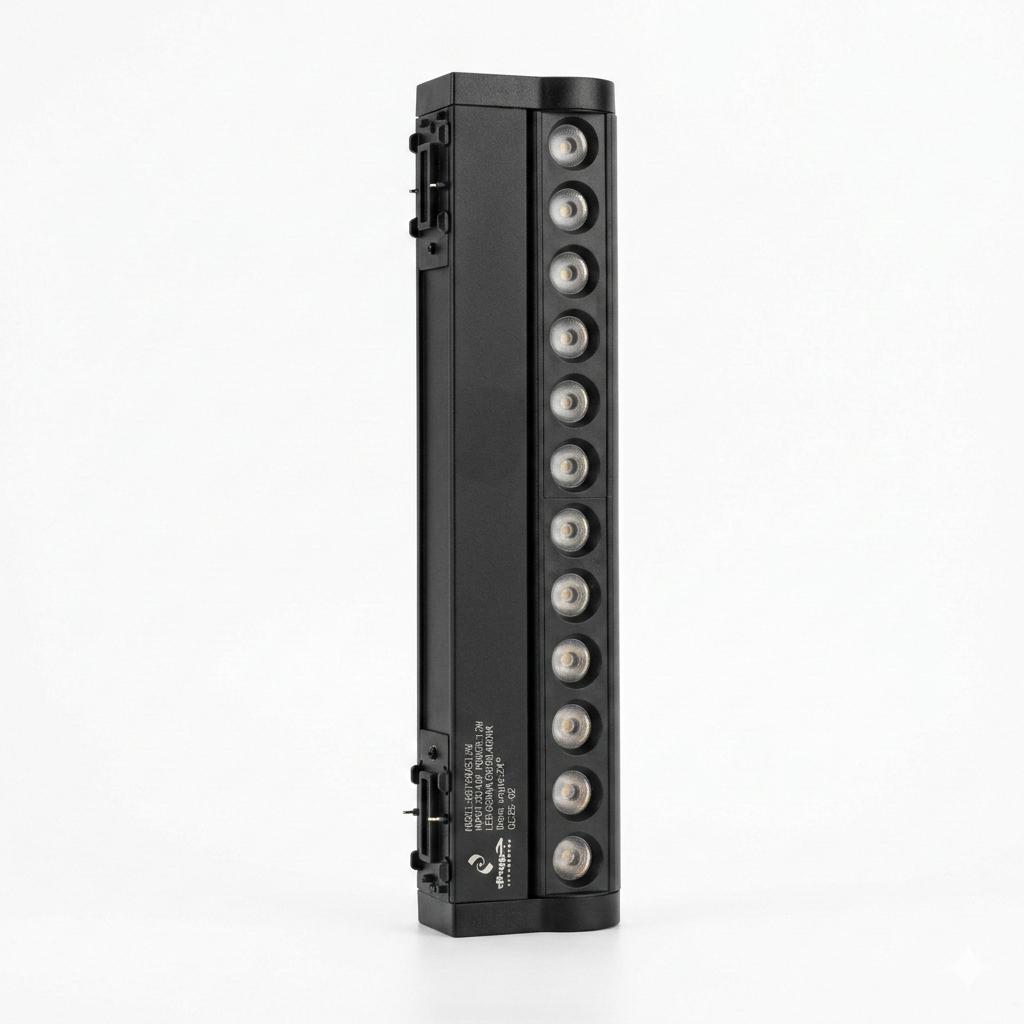 كشاف مسار مغناطيسي سطحي قابل للطي فائق النحافة - 12 واط (4000 كلفن)